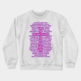 Cross with Names of Jesus Crewneck Sweatshirt